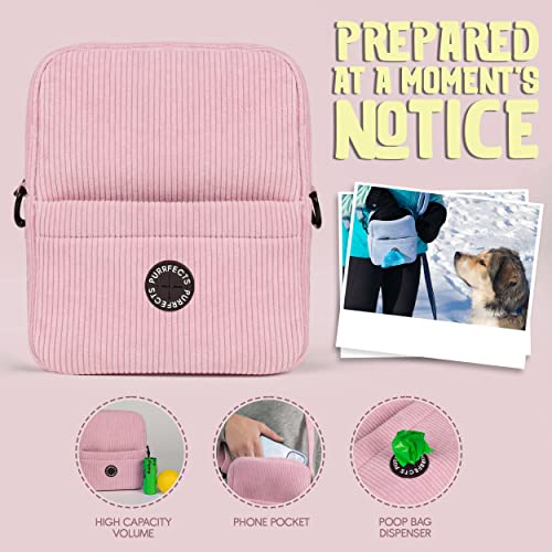 Purrfects UK Dog Walking Bag Crossbody with Poop Bag Dispenser Candyf